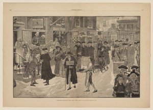 Karácsony reggel a régi New Yorkban alkotó: Howard Pyle