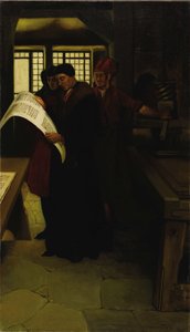 Gutenberg a sajtóban, 1902. alkotó: Howard Pyle