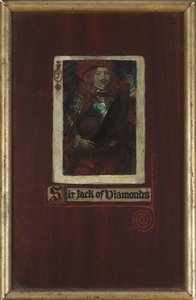 Sir Jack of Diamonds (olaj a panelen) alkotó: Howard Pyle