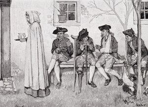 "The Wounded Soldiers Sat Along the Wall" illusztráció a Harper