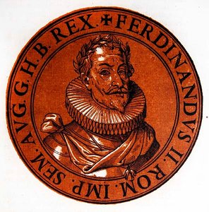 II. Ferdinánd szent római császár medalionos portréja
