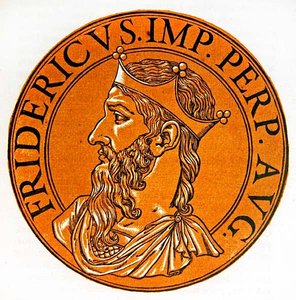 I. Barbarossa Frigyes medálos portréja