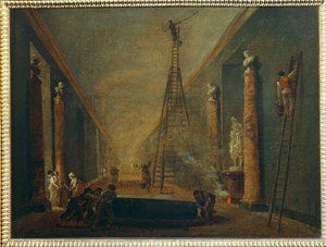 La Grande Galerie en cours de restauration - A Nagy Galéria restaurálása alatt ...