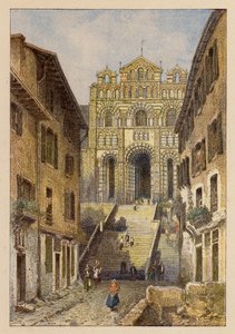 Notre-Dame De France, Au Puy (színes litográfia) alkotó: Hubert Clerget