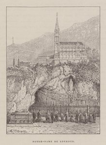 Notre-Dame De Lourdes (metszet) alkotó: Hubert Clerget