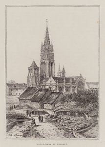 Notre-Dame Du Folgoet (metszet) alkotó: Hubert Clerget