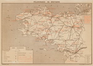 Pelerinages De Bretagne (színes litográfia) alkotó: Hubert Clerget