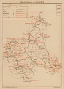 Pelerinages De La Champagne (színes litográfia) alkotó: Hubert Clerget