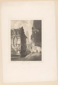Kilátás a házakra és a katedrálisra Rouenben Vue-díj à Rouen (cím a tárgyon) Tájtöredékek (sorozat címe) Fragments de paysages (sorozat címe)