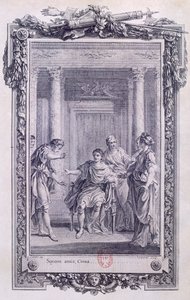 Cinna avagy Augustus kegyelme, Pierre Corneille (1606-1684) tragédiája, Gravelot metsze (1699-1773)