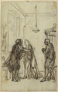 Tanulmány Lucain "La Pharsale" című művéhez, II. ének alkotó: Hubert Francois Gravelot