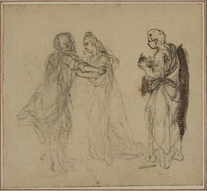 Tanulmány Lucain "La Pharsale" című művéhez, II. ének alkotó: Hubert Francois Gravelot