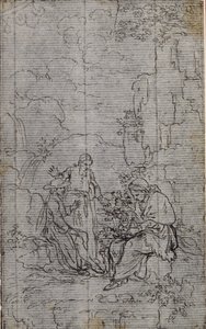Tanulmány a vignettához Dinouart apát "Vie du Venerable don Juan de Palafox" című művében, 391. o.