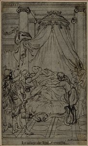 Tanulmány egy illusztrációhoz Tacitus "Tiberius, avagy az Évkönyvek hat első könyve", VI. könyv, 3. kötet, Zárótanulmány alkotó: Hubert Francois Gravelot