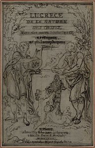 Tanulmány Lucretius "De la Nature des Choses" című művének I. könyvéhez készült vignetta-előképhez. alkotó: Hubert Francois Gravelot