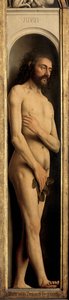 Ádám, részlet a genti oltár bal szárnyából alkotó: Hubert & Jan van (1390 1441) Eyck