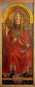Atyaisten, a genti oltárkép központi panelje alkotó: Hubert & Jan van (1390 1441) Eyck