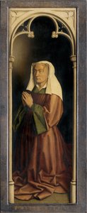 Lysbette Borluut, részlet a genti oltárról, zárt (olaj a panelen) alkotó: Hubert & Jan van (1390 1441) Eyck