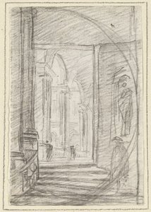 Egy római palota belseje alkotó: Hubert Robert
