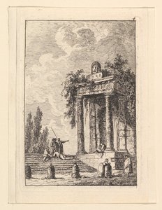 A lépcsőház a Quatre Bornes.n.d. alkotó: Hubert Robert