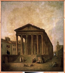 The Square House, Nimes, 1780 körül alkotó: Hubert Robert