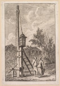Római esték: A posta alkotó: Hubert Robert