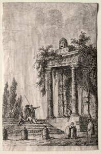 Római esték: A lépcsők alkotó: Hubert Robert