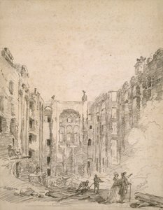 Az Opera romjai az 1781-es, 1781-es tűzvész után alkotó: Hubert Robert