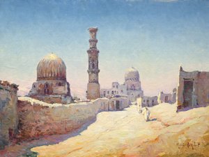 A kalifák sírjának bejárata, Kairó alkotó: Hubert Robert