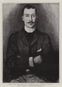 H R H Clarence és Avondale néhai hercege, KG, KP alkotó: Hubert von Herkomer
