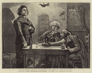 Kilencvenhárom, Danton, Robespierre és Marat a borboltban