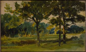 A „három tájvázlat” egyike (lásd még: 258629 és 258630) alkotó: Hubert von Herkomer