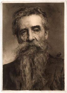 Őszes szakállú férfi portréja alkotó: Hubert von Herkomer