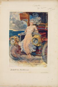 Bankett műsora, "Die Zukunft" ("A jövő") 1905 (fénynyomat az étlapon) alkotó: Hubert von Herkomer