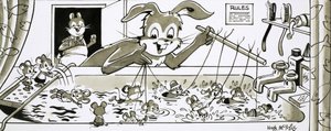 Harold Hare egereket tanít úszni