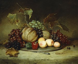 Bőséges csendélet, 1855 alkotó: Hugh Newell