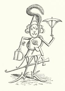 Mr Alphabet, amely mind a 26 betűt tartalmazza (litho)