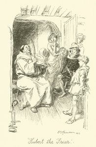 Hubert, a szerzetes (litho) alkotó: Hugh Thomson