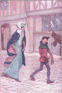 "Inkább lemondtam, emberként megyek eléd, mintsem törpeként kövesd őt" - illusztráció a Windsori vidám feleségekből alkotó: Hugh Thomson