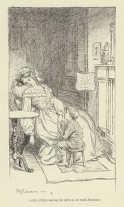 Illusztráció Amos Barton számára, George Eliot alkotó: Hugh Thomson