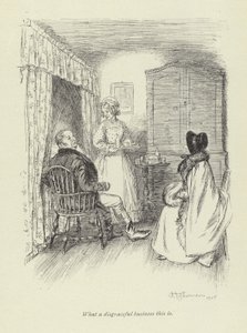 Illusztráció Amos Barton számára, George Eliot alkotó: Hugh Thomson