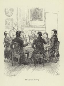 Illusztráció Amos Barton számára, George Eliot alkotó: Hugh Thomson