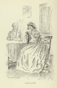 Illusztráció Amos Barton számára, George Eliot alkotó: Hugh Thomson
