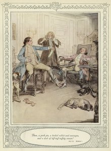 Illusztráció Goldsmith She Stoops to Conquer című művéhez
