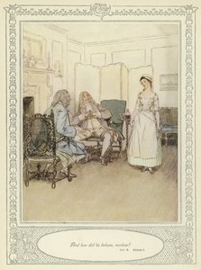 Illusztráció Goldsmith She Stoops to Conquer című művéhez