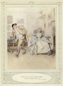 Illusztráció Goldsmith She Stoops to Conquer című művéhez