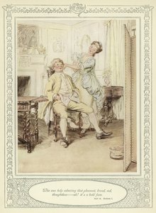 Illusztráció Goldsmith She Stoops to Conquer című művéhez