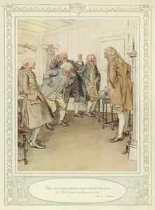 Illusztráció Goldsmith She Stoops to Conquer című művéhez
