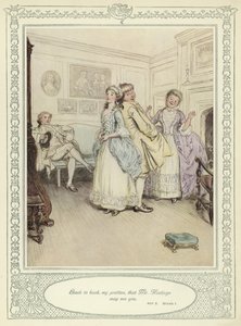 Illusztráció Goldsmith She Stoops to Conquer című művéhez