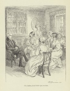Illusztráció a Janets Repentance-hez, George Eliottól alkotó: Hugh Thomson